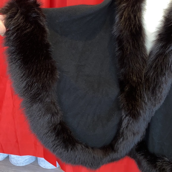 Real Fox & Cashmere / Wool cape! It’s incredible! - Picture 5 of 15